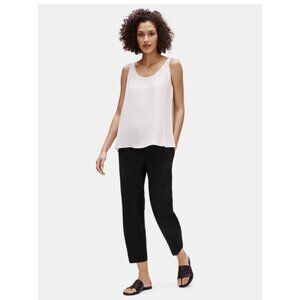 Eileen Fisher $188 System Washable Stretch Crepe Straight Pant NWT Large